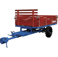 Carreta Tracionada com Basculante para Micro Trator